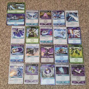 Bakugan Cards lot 21 - Scorching Stones, Dark Sledge, Glimmering Glaive, & more!